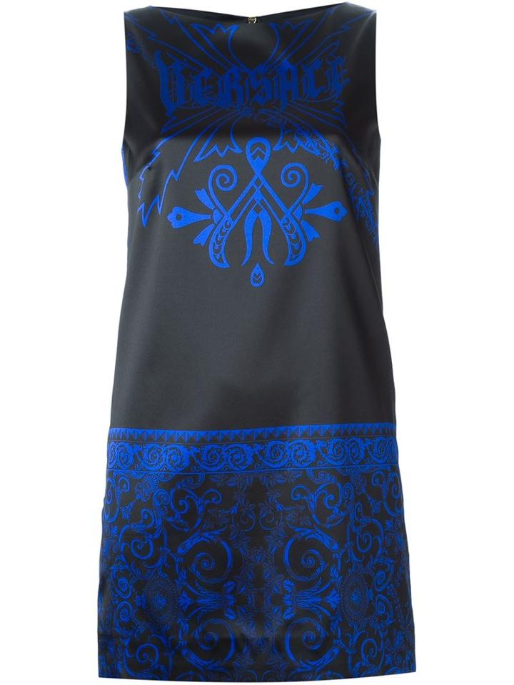 Versace Gothic Logo Dress