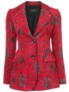 Derek Lam Notch Lapel Jacket With Flap Pockets - Red