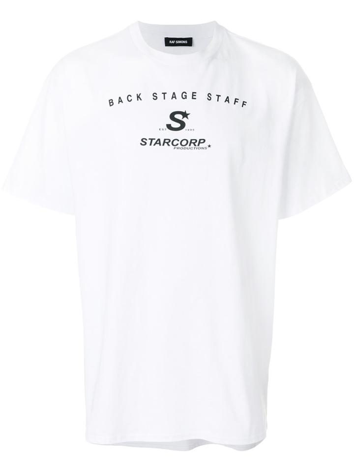 Raf Simons Back Stage Staff T-shirt - White