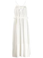 Chloé Ruffled Waist Dress - White