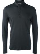 Michael Kors Longsleeved Polo Shirt, Men's, Size: Medium, Grey, Cotton