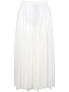Jil Sander Flared Sheer Maxi Skirt - White