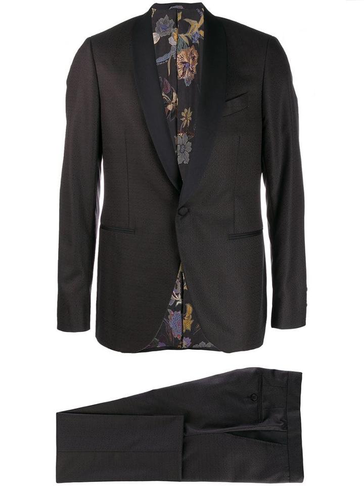 Etro Two Piece Tuxedo Suit - Grey