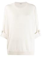 Brunello Cucinelli Rolled Sleeve Sweatshirt - Neutrals