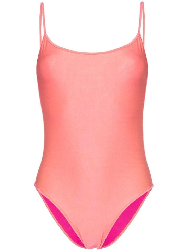 Ack Fisico Amarena Scoop Neck Swimsuit - Pink