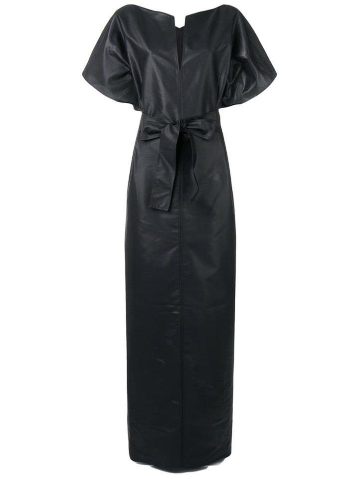 Givenchy Long Belted Dress - Black