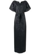 Givenchy Long Belted Dress - Black