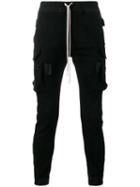 Rick Owens Cargo Pocket Trousers, Men's, Size: 50, Black, Cotton/spandex/elastane/polybutylene Terephthalate (pbt)
