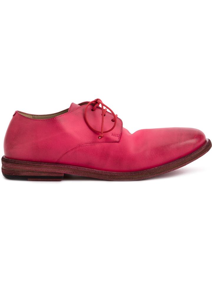 Marsèll Distressed Derby Shoes - Pink & Purple