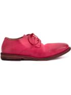 Marsèll Distressed Derby Shoes - Pink & Purple