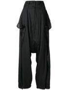 Yang Li Elegant Wide Trousers - Black
