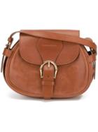 Alexander Mcqueen Maxi Buckle Shoulder Bag, Women's, Brown