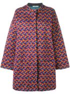 Odeeh Jacquard Coat - Orange