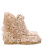 Mou Shearling Eskimo Boots - Nude & Neutrals