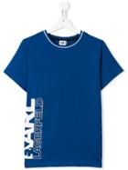 Karl Lagerfeld Kids Logo Print T-shirt - Blue