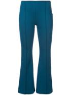 Rosetta Getty Flared Cropped Trousers - Blue