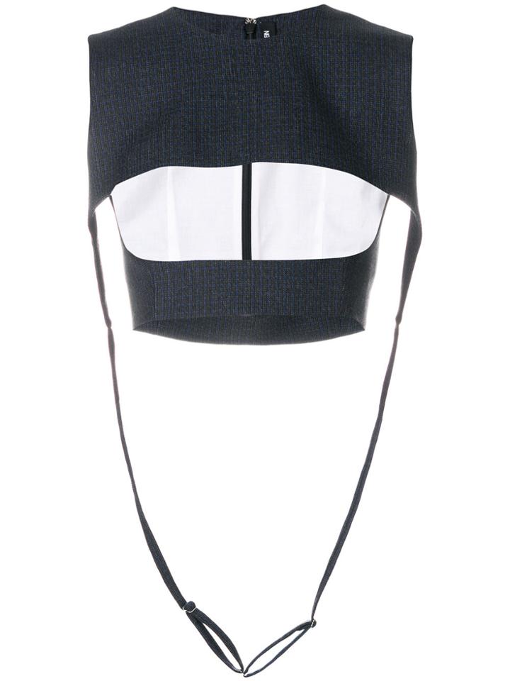 Calvin Klein 205w39nyc Cropped Top - Blue