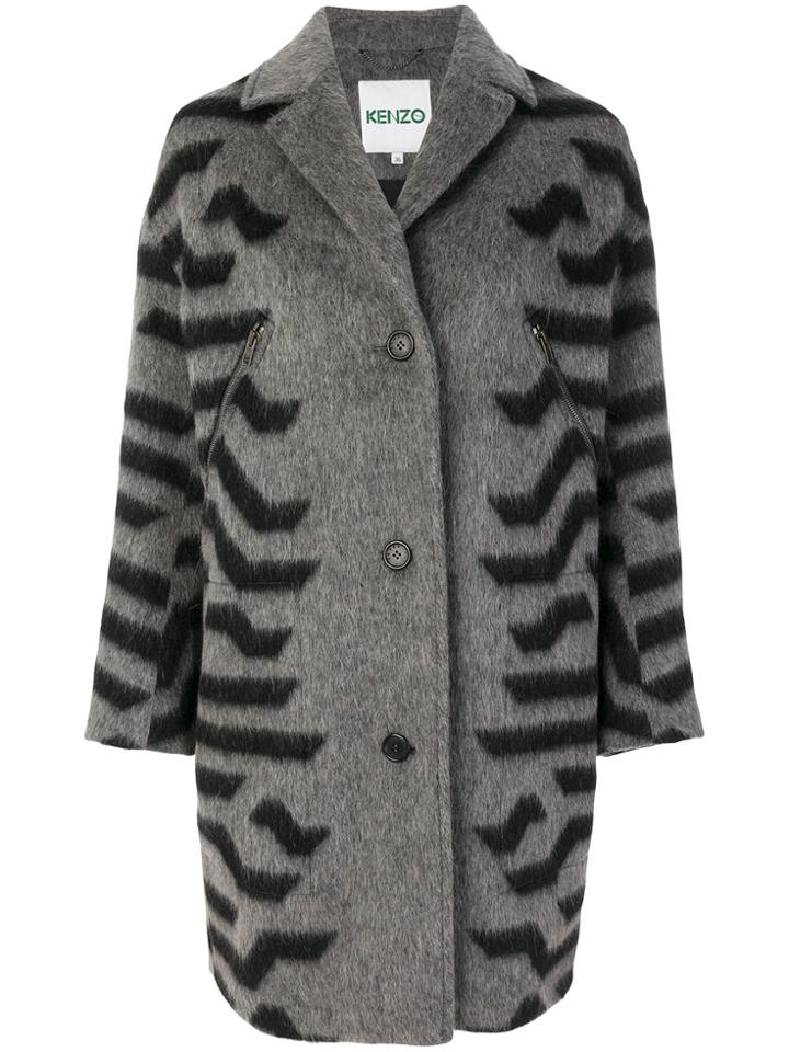Kenzo Cocoon Coat - Grey