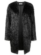 Lanvin - Trimmed Coat - Women - Polyamide/polyester/acetate/wool - 38, Black, Polyamide/polyester/acetate/wool