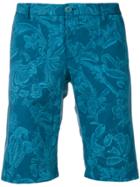Etro Wild Nature Printed Shorts - Blue