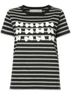 Tu Es Mon Trésor Front Ribbon T-shirt - Black