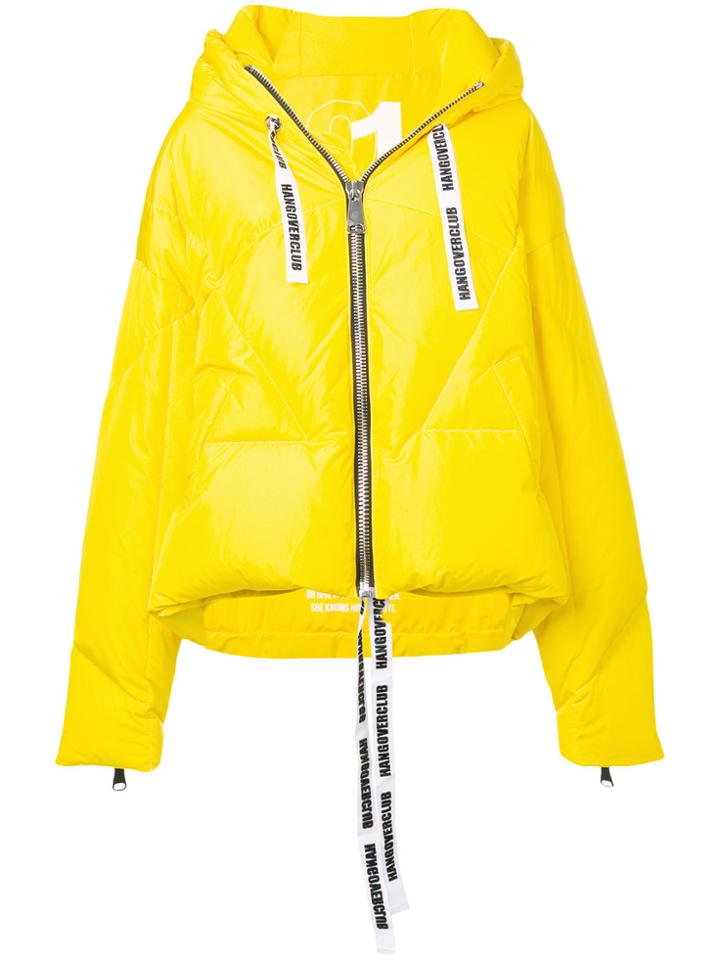 Khrisjoy Zipped Padded Jacket - Yellow & Orange