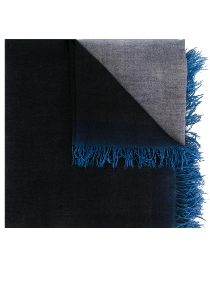 Salvatore Ferragamo Gradient Scarf, Women's, Blue, Wool