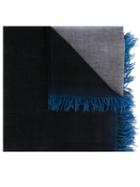 Salvatore Ferragamo Gradient Scarf, Women's, Blue, Wool