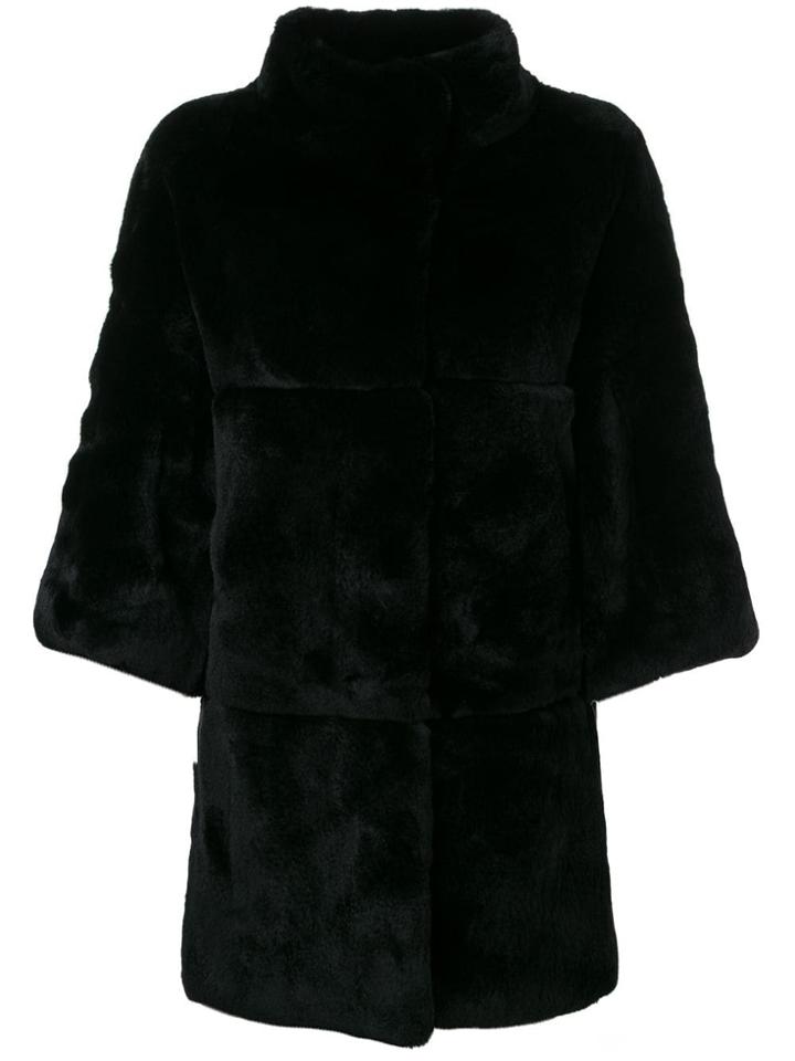 S.w.o.r.d 6.6.44 Paneled Mid-length Coat - Black