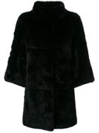 S.w.o.r.d 6.6.44 Paneled Mid-length Coat - Black