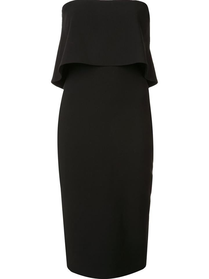 Likely Strapless Fitted Dress, Women's, Size: 0, Black, Polyester/rayon/spandex/elastane