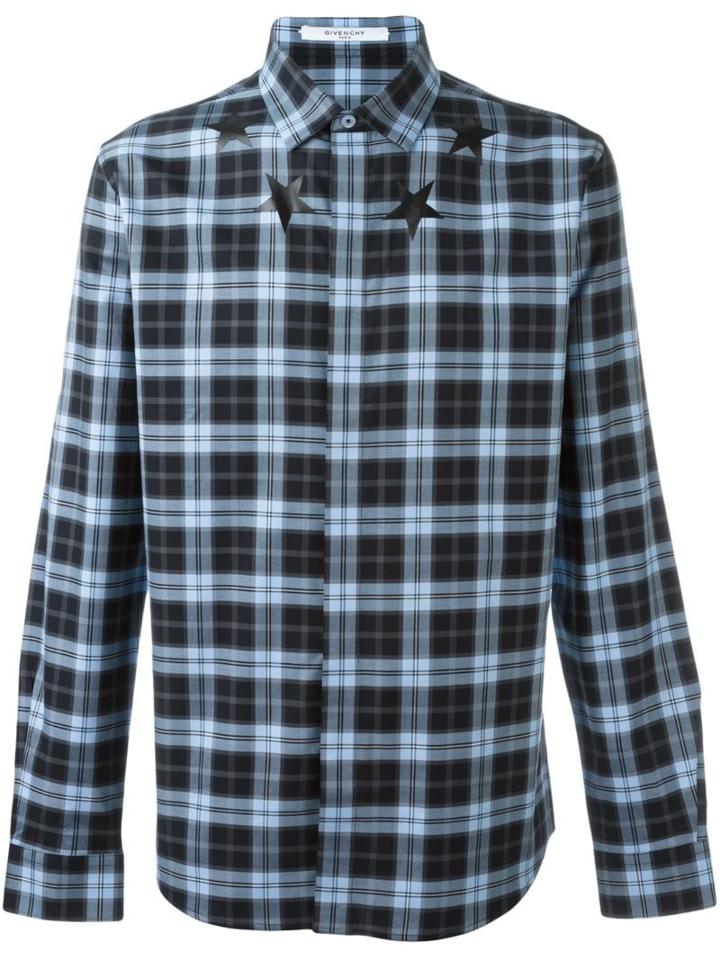 Givenchy Star Print Checked Shirt