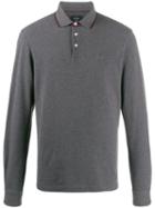 Hackett Long Sleeved Polo Shirt - Grey