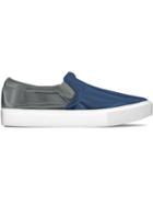 Myswear Maddox Slip-on Sneakers, Men's, Size: 46, Blue, Patent Leather/rubber