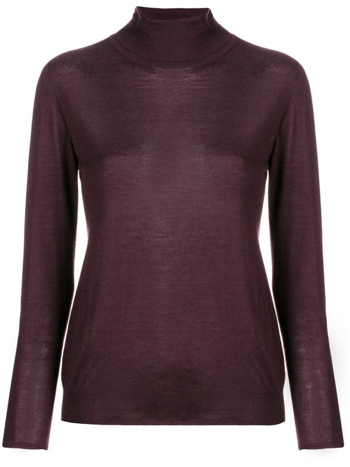 Lorena Antoniazzi Cashmere Turtleneck Sweater - Purple