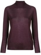 Lorena Antoniazzi Cashmere Turtleneck Sweater - Purple