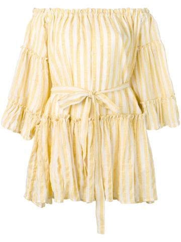 Sundress Sylvia Striped Dress - Yellow