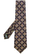 Gieves & Hawkes Embroidered Tie - Blue