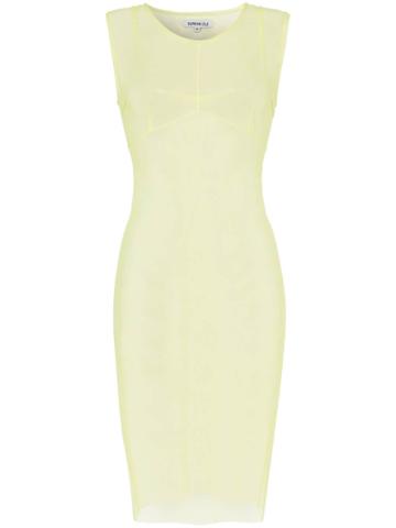 Supriya Lele Bodycon Stretch Jersey Dress - Yellow