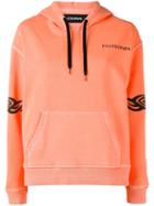 Filles A Papa Logo Print Hoodie, Women's, Size: 0, Yellow/orange, Cotton