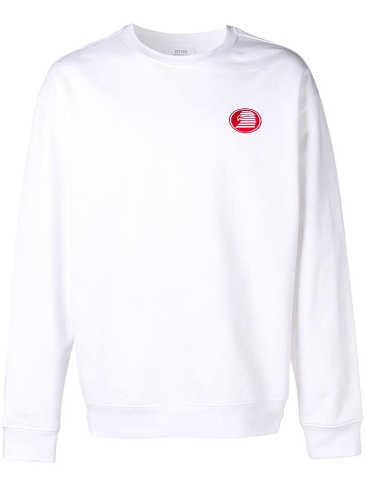 Calvin Klein Jeans Est. 1978 Modernist Eagle Logo Sweatshirt - White