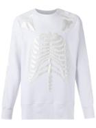 À La Garçonne - Thorax Sweatshirt - Men - Cotton - G, White, Cotton