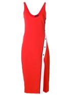 David Koma Side-slit Midi Dress - Red