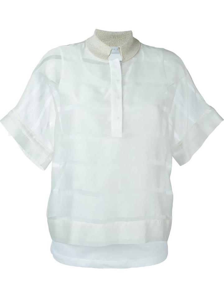 Fabiana Filippi Sheer Stripe Shirt