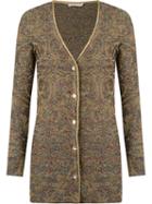 Cecilia Prado V-neck Tricot Cardigan, Women's, Size: P, Green, Viscose/acrylic/polyamide/metallic Fibre