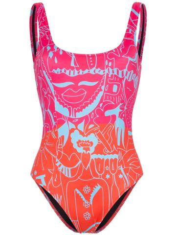 Ellie Rassia Long Island Printed Swimsuit - Multicolour
