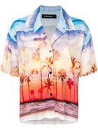 Filles A Papa Kenny Sunset Print Shirt - Multicolour
