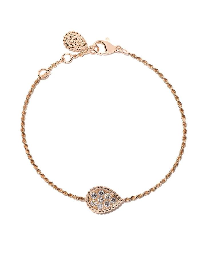 Boucheron Small 18kt Rose Gold And Diamond Serpent Bohème Bracelet -
