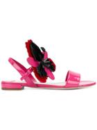 Miu Miu Flower Embellished Sandals - Unavailable