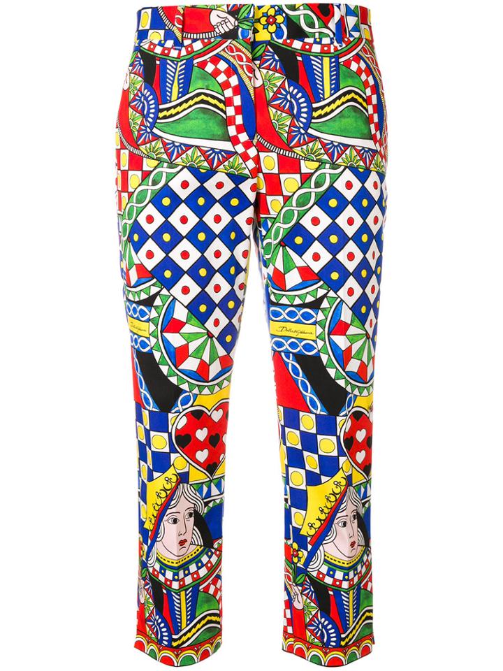 Dolce & Gabbana Signature Print Trousers - Multicolour